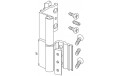 Pernio reversible deslizante