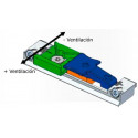 Micro-ventilation keeper for tilt and turn AMC