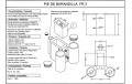 Pie de barandilla 40x20 mm