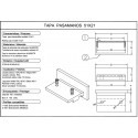 Railing cap 51x21