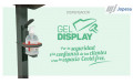 Gel Display. Touch-free sanitiser dispenser