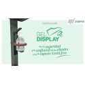 Gel Display. Touch-free sanitiser dispenser